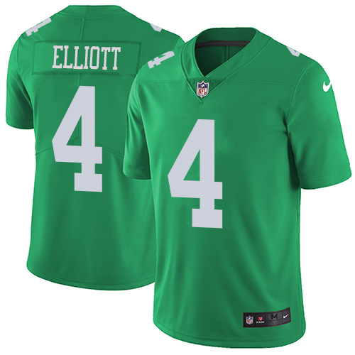 Nike Eagles #4 Jake Elliott Green Youth Stitched NFL Limited Rush Jersey - Click Image to Close